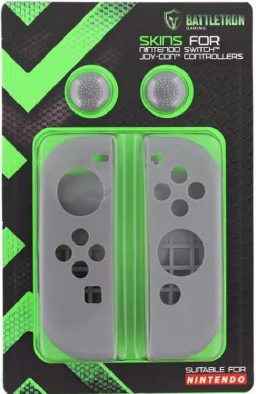 Battletron Nintendo Switch cover skins in grijs, Spelcomputers en Games, Spelcomputers | Nintendo Portables | Accessoires, Nieuw