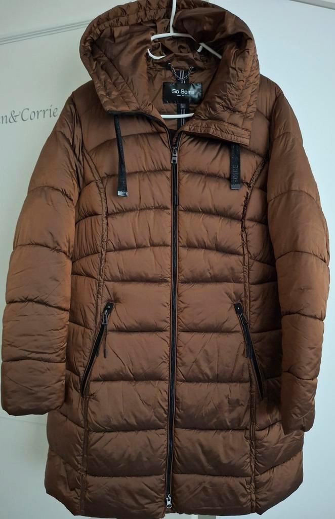 €25 ..Dons jas BRUIN  maat 44 1 x gedragen, Kleding | Heren, Jassen | Winter, Zo goed als nieuw, Bruin, Ophalen of Verzenden