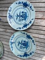 Antieke chinese wandborden mhandgeschilderde florale motief, Ophalen of Verzenden