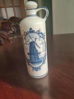 Delfts Blauw Waterfles met Molen, Ophalen of Verzenden