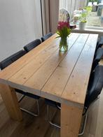 Eiken zware tafel met 6 stoelen gebruikt, Ophalen