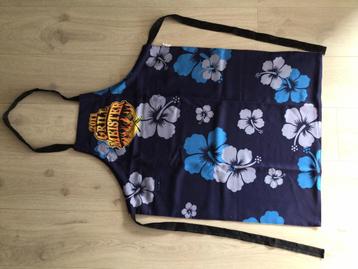 Kook barbeque schort…donkerblauw oranje herenmaat…nieuw… beschikbaar voor biedingen