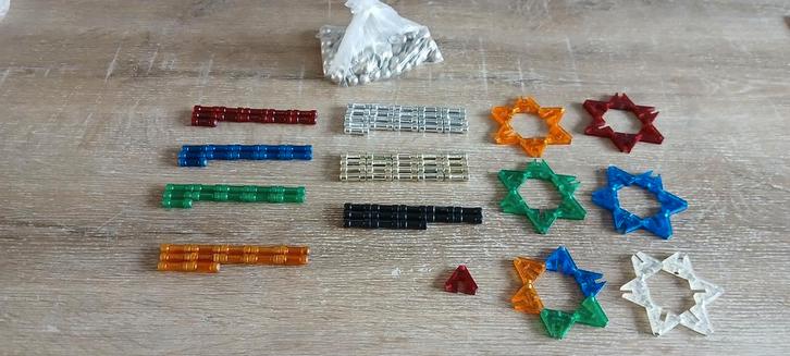 211 delig magnetix set magnetische staafjes balletjes panels, Kinderen en Baby's, Speelgoed | Educatief en Creatief, Ophalen of Verzenden