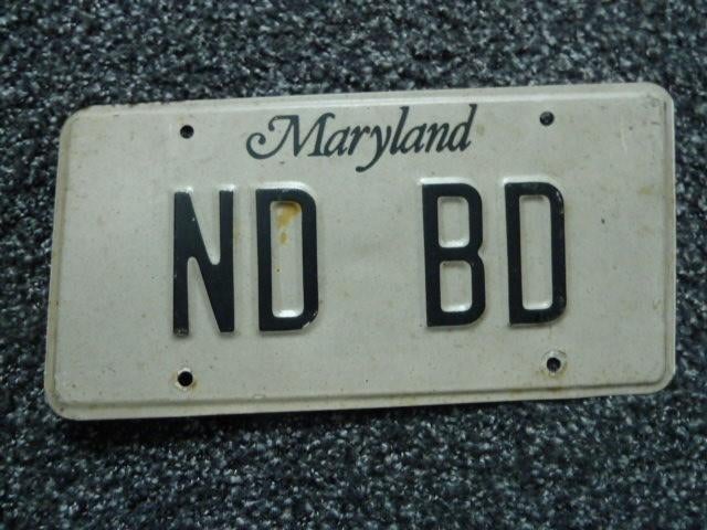Kentekenplaat licenseplate Maryland USA, Verzenden, Gebruikt, Auto's
