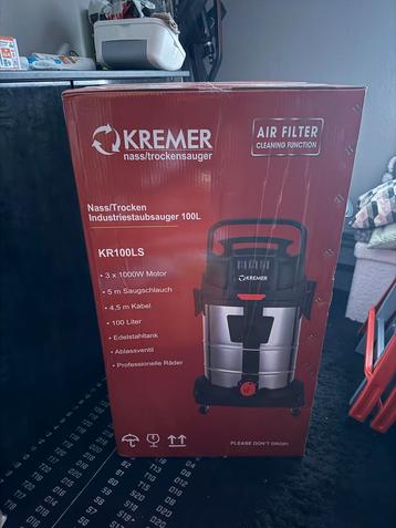 KREMER KR100LS Nat/Droog Industriestofzuiger 100L beschikbaar voor biedingen