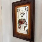 Antieke pub/cafe spiegel..., Antiek en Kunst, Antiek | Spiegels, Ophalen, Rechthoekig, 50 tot 100 cm, Minder dan 100 cm