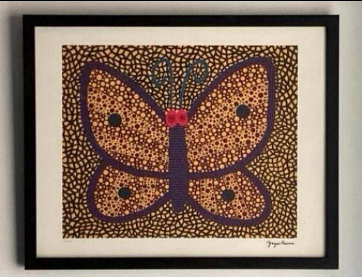 Yayoi Kusama : litho (40 bi 50 cm), Antiek en Kunst, Kunst | Litho's en Zeefdrukken, Ophalen of Verzenden