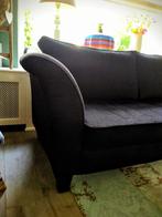 Zwarte Bank, PRIMA voor tweede eigenaar, vraagprijs € 400,-, Ophalen, Gebruikt, Driepersoons, 75 tot 100 cm