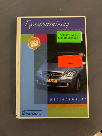 Verjo Examentraining Personenauto incl. Antwoorden beschikbaar voor biedingen