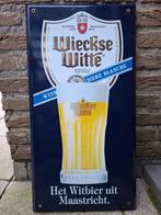Emaillebord Wieckse Witte bier uit Maastricht, Ophalen of Verzenden, Nieuw, Reclamebord, Plaat of Schild, Overige merken