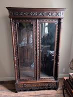 Grote antieke vitrinekast, Antiek en Kunst, Antiek | Meubels | Kasten, Ophalen