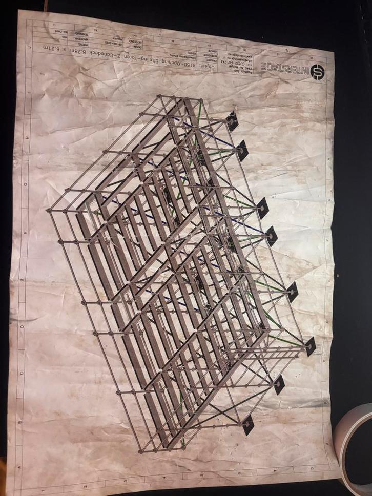 Efteling medewerkers Evenement Plattegrond Bouw, Verzamelen, Efteling, Ophalen of Verzenden