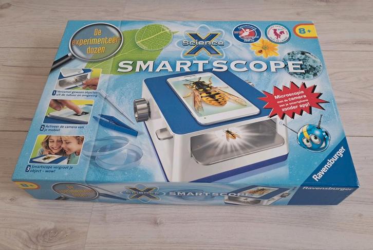 Ravensburger Science X Smartscope - microscoop, Hobby en Vrije tijd, Gezelschapsspellen | Kaartspellen, Zo goed als nieuw, Ophalen of Verzenden