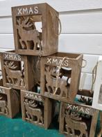 waxine houders kerst hout 8 stuks, Ophalen of Verzenden, 'T Olde Gre-j, Info@toldegrej.nl, Endepoelstraat 20f Didam