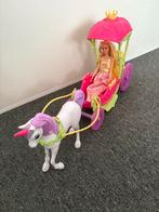 Barbie Prinses Eenhoorn Koets, Kinderen en Baby's, Speelgoed | Poppen, Ophalen of Verzenden, Zo goed als nieuw, Barbie
