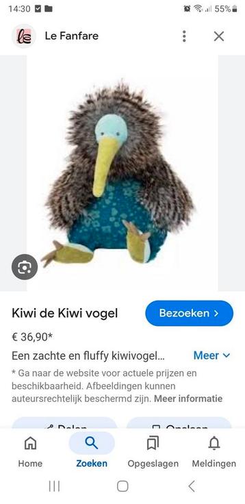 GEZOCHT: Moulin Roty Kiwi vogel knuffel beschikbaar voor biedingen