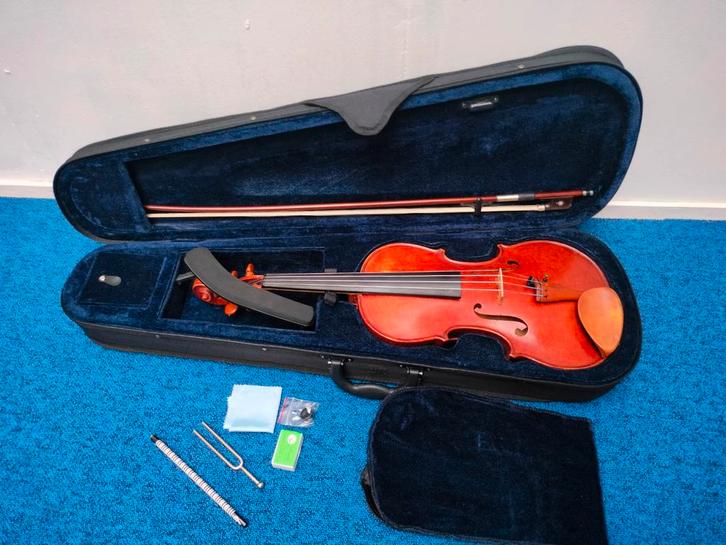 4/4 C.O.R. Roos Viool (1977) met toebehoren, Muziek en Instrumenten, Strijkinstrumenten | Violen en Altviolen, Zo goed als nieuw