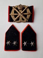 Korps Luchtdoelartillerie 1946-1947 set Luitenant emblemen, Verzenden, Landmacht, Nederland, Embleem of Badge