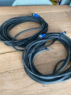 Speakonkabels 10 meter (2 stuks), Gebruikt, Speaker of Versterker, Ophalen of Verzenden, Nvt