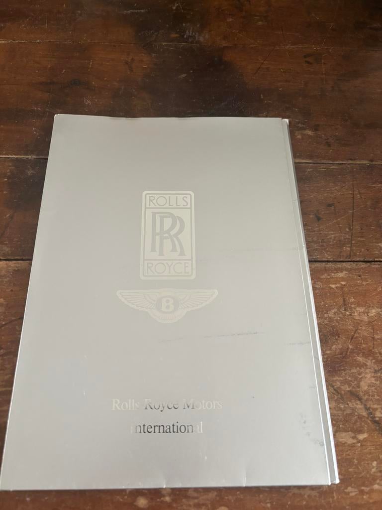 Rolls Royce Bentley persmap 1986, Ophalen of Verzenden, Overige merken