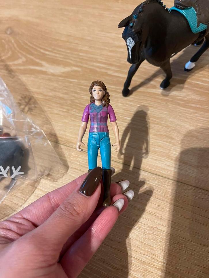 Meisje met Paard Actiefiguur, Kinderen en Baby's, Speelgoed | Actiefiguren, Gebruikt, Ophalen of Verzenden