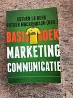 Basisboek marketingcommunicatie, Ophalen of Verzenden, Zo goed als nieuw, Management