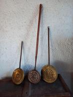 3 stuks koperen bedpannen, Antiek en Kunst, Ophalen