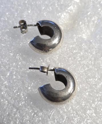 CASA mooie BREDE zilveren (925) creolen beschikbaar voor biedingen