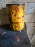 Oud Shell blik met kraanvet - verzamelobject, Ophalen of Verzenden, Gebruikt, Universele onderdelen