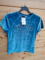 H&M fluwelen top mt. XS, Kleding | Dames, Tops, H&M, Nieuw, Korte mouw, Maat 34 (XS) of kleiner