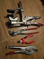 Set van diverse tangen: pijptang, waterpomptang, kniptang, Ophalen of Verzenden, Gebruikt