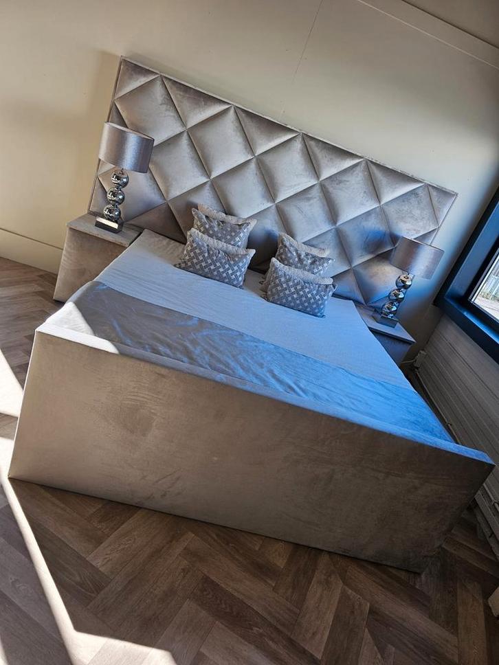 Boxspring bedden korte levertijden!, Huis en Inrichting, Slaapkamer | Boxsprings, Nieuw, 180 cm, 200 cm, Tweepersoons, Overige kleuren