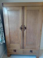grote kast antiek Artdeco eikenhout Arts & Crafts linnenkast, Ophalen