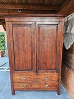 Teakhouten kast - voorraadkast of kledingkast, Ophalen, Gebruikt, 100 tot 150 cm, Teakhout