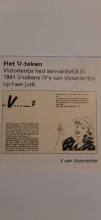 Gezocht  gevraagd  Victorientje in 'V'-jurk, Verzamelen, Nederland, Boek of Tijdschrift, Ophalen of Verzenden, Landmacht