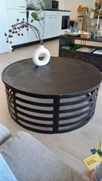 Salontafel mat zwart ijzer, Huis en Inrichting, Tafels | Salontafels, Ophalen, Overige materialen, Gebruikt, 50 tot 100 cm