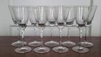 Gegraveerde glazen 9 stuks, Antiek en Kunst, Antiek | Glas en Kristal, Ophalen of Verzenden