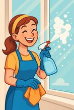 Schoonmaakster aangeboden €20 p.u., Vanaf 10 jaar, Overige vormen