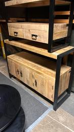 Dressoir mangohout industriël (outlet), Ophalen, Zo goed als nieuw