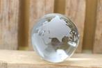 Glazen Presse Papier Globe Wereldbol 45533, Verzamelen, Ophalen of Verzenden, Gebruikt