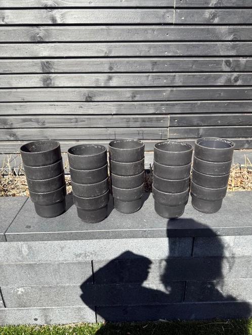Heel goed 20x zwart IKEA Forenlig bloempot pot 9cm plastic, Tuin en Terras, Bloempotten, Gebruikt, Kunststof, Binnen, Balkon, Minder dan 40 cm