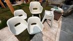 Jardin allibert tuinstoelen groen grijs 3 stuks, Tuin en Terras, Tuinstoelen, Ophalen, Zo goed als nieuw, Kunststof