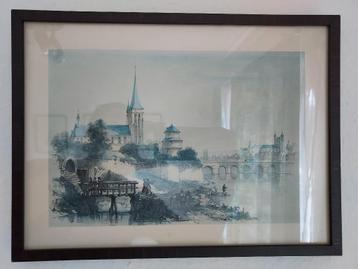 15 ingelijste litho's van Maastricht - Alexander Schaepkens beschikbaar voor biedingen