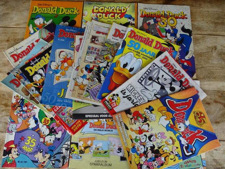 Donald Duck Weekblad Jubileum Nummers  22 stuks, Boeken, Stripboeken, Gelezen, Meerdere stripboeken, Ophalen
