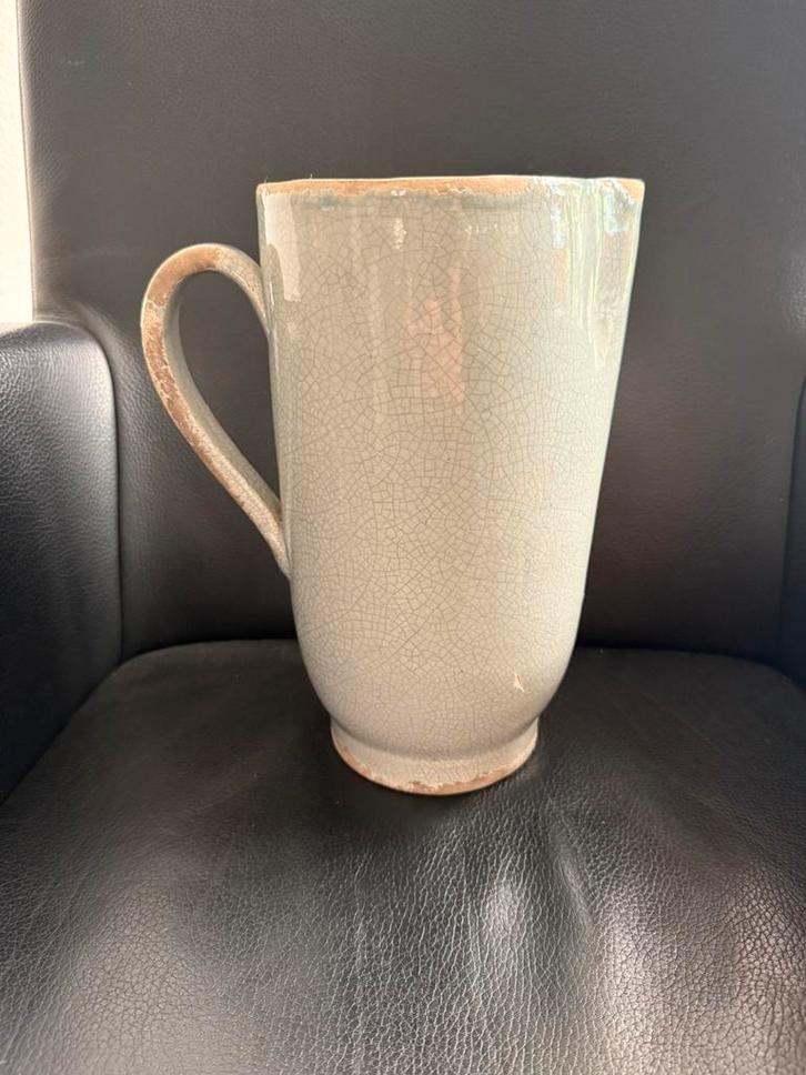 Waterkan of bloemenvaas van aardewerk 27/16cm, Huis en Inrichting, Woonaccessoires | Vazen, Zo goed als nieuw, Overige kleuren