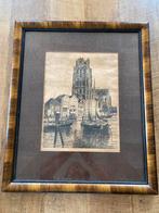 Dordrecht grote kerk Bomkade onze lieve Vrouwe kerk, Antiek en Kunst, Ophalen