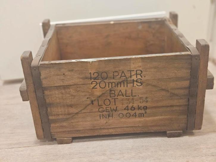 Originele Tweede Wereldoorlog houten munitiekist, Verzamelen, Militaria | Tweede Wereldoorlog, Kist of Geocache, Duitsland, Ophalen