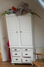 Brocante babykamermeubels: kast, commode en ledikant, Ophalen, Gebruikt, 50 tot 70 cm, 105 cm of meer