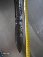 Antieke rituele houten stok, Ophalen of Verzenden