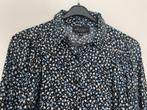 Super overhemdblouse v.Elvira, mt 36, zwart/bloemetjes,zgan!, Zwart, Ophalen of Verzenden, Zo goed als nieuw, Maat 36 (S)